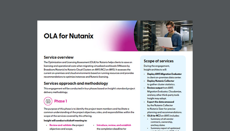 Article OLA for Nutanix | Optimization & Licensing Assessment Image