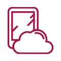Mobile device cloud icon