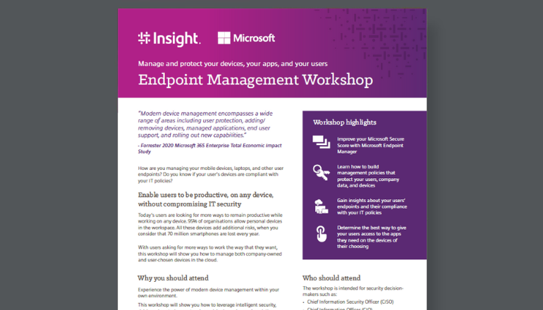 Endpoint management thumb