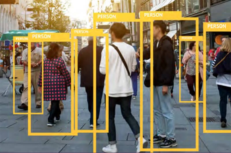 Image detection in city square